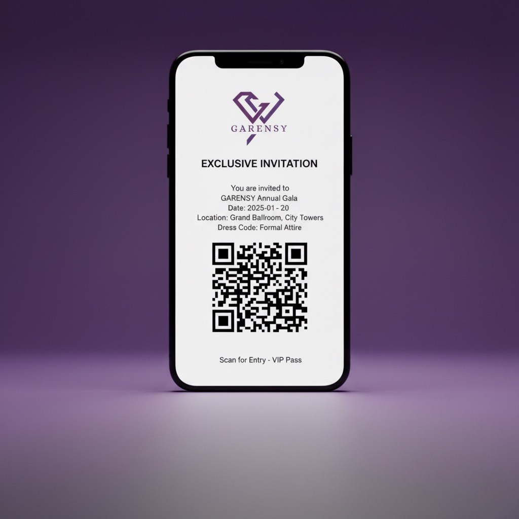 E-invitations with QR Code/Invitation Managers